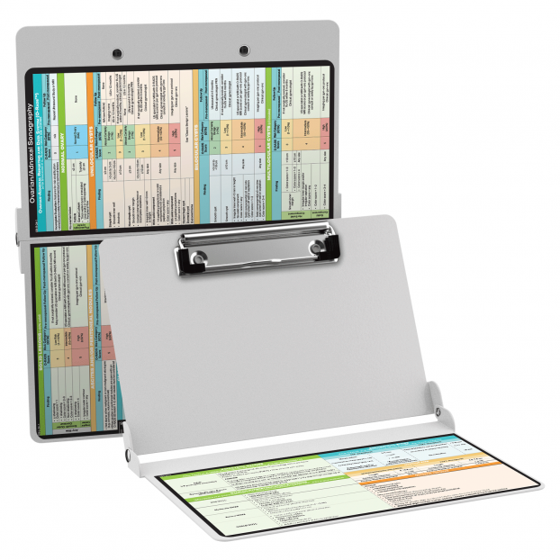 WhiteCoat Clipboard® - White Ovarian/Adnexal Sonography Edition